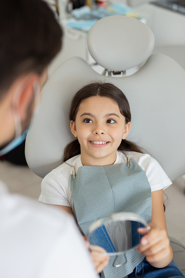 Patient in the dental chair